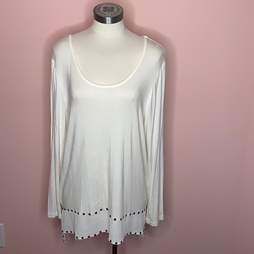 Earl Jeans White Long Sleeve Shirt